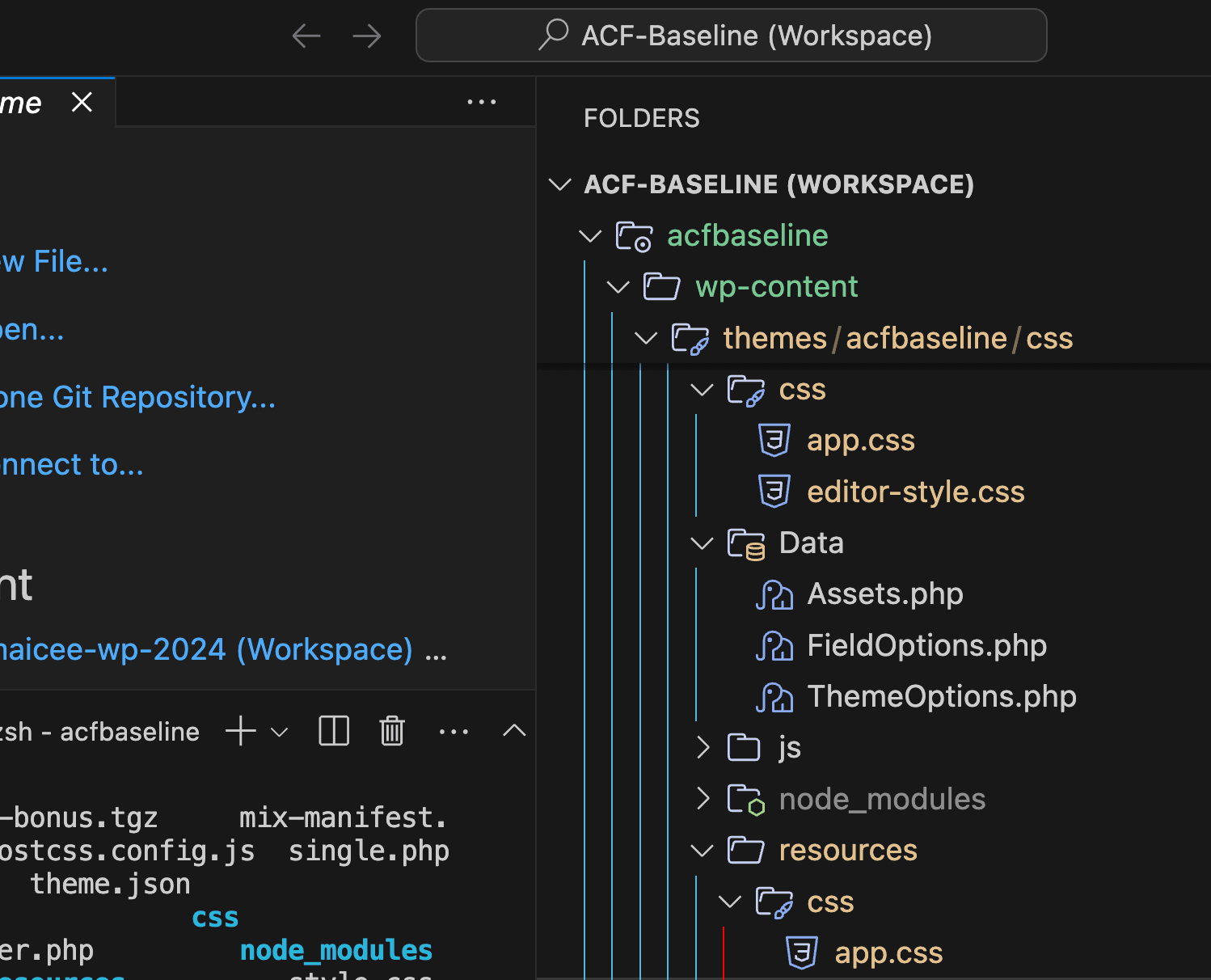 IDE explorer window